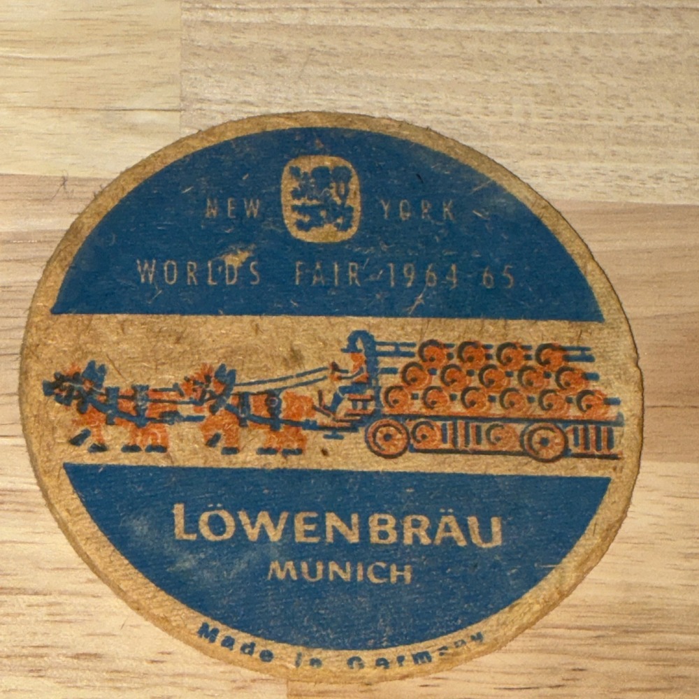 Lowenbrau  Beer 1964/65 New‎ York World's Fair Beer/Drink Coaster